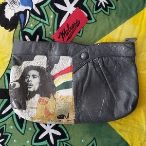 Bob Marley Decoupage Vintage Leather Purse - Contessa